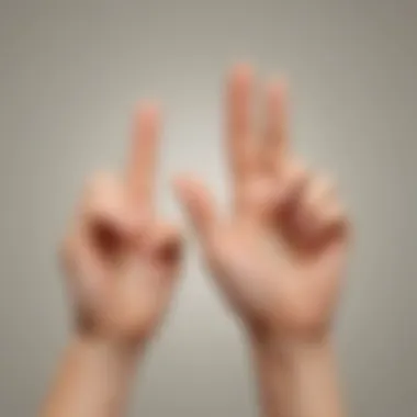 Symbol of Politeness and Respect Sophisticated sign language symbol for politeness