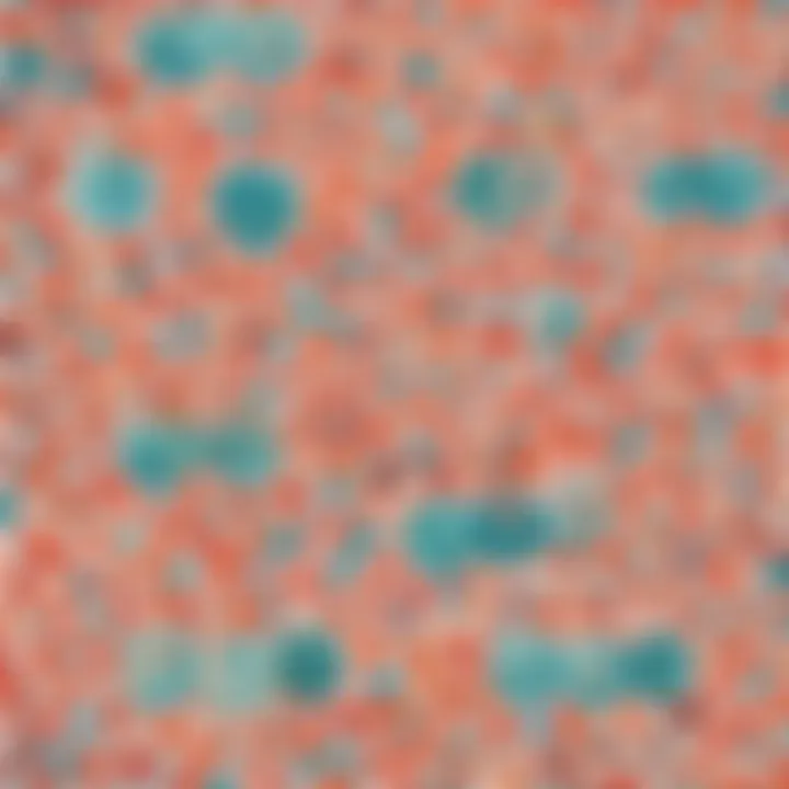 Bold and vibrant polka dot wrapping paper design