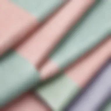 Polka dot wrapping paper in soft pastel hues
