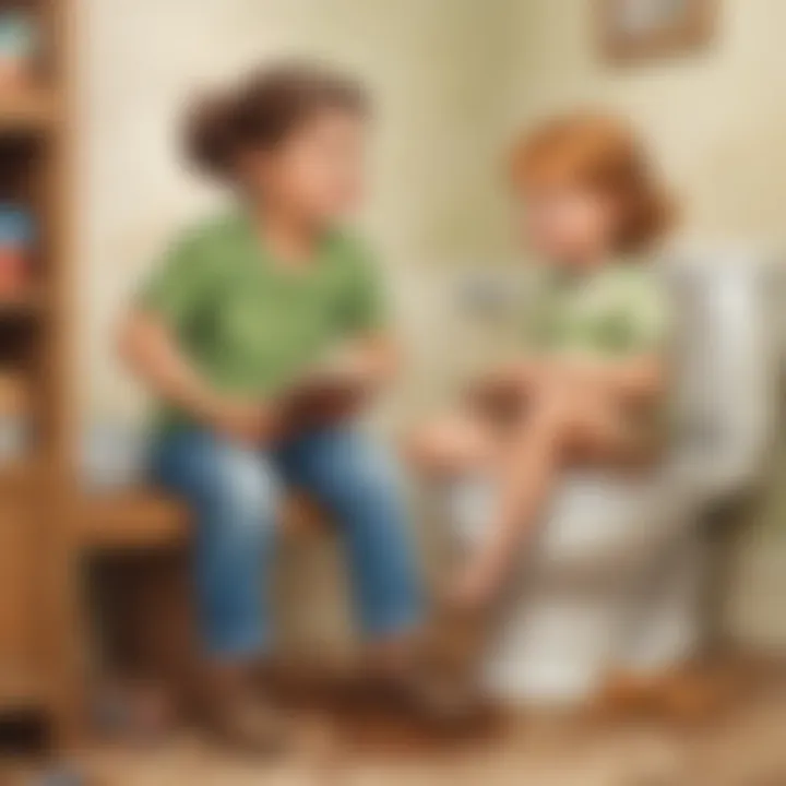 Illustration demonstrating the positive impact of social stories on a child's behavior