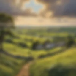 A scenic view of the Irish countryside reflecting tranquility and wisdom.
