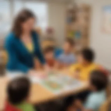 Interactive Teaching in Pre-K Literacy Educator leading an interactive reading session
