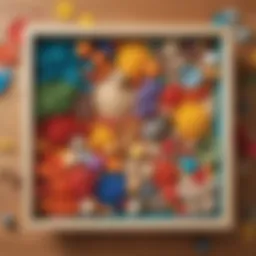 Colorful sensory bin filled with diverse materials stimulating tactile exploration