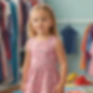 Preschool girl confidently expressing personality through fashion choices