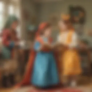 Fantasy Play with Dress-Up Preschooler engaging in imaginative play with dress-up costumes
