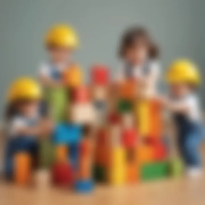 Teamwork through Building Blocks