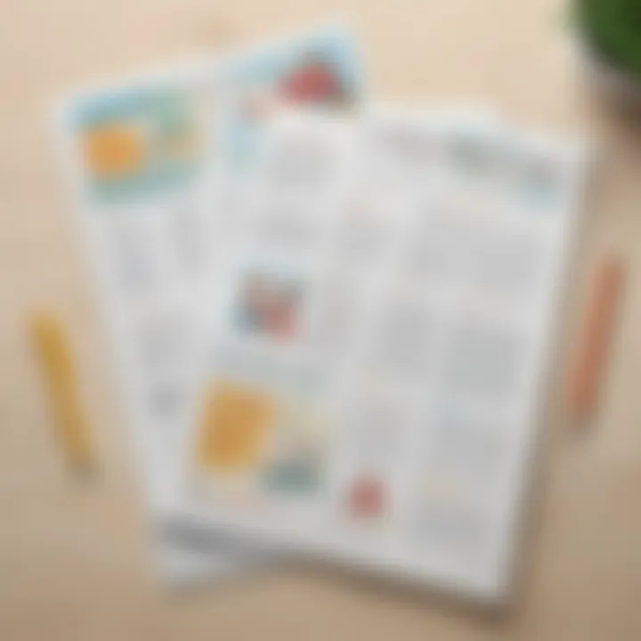 Illustration highlighting a professional and clean monthly newsletter template suitable for teachers