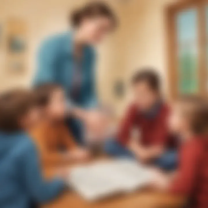 Young learners engaging in a compassion-themed storytelling session