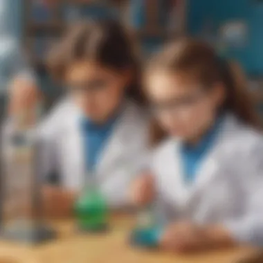 Science Exploration Children engaged in a science experiment