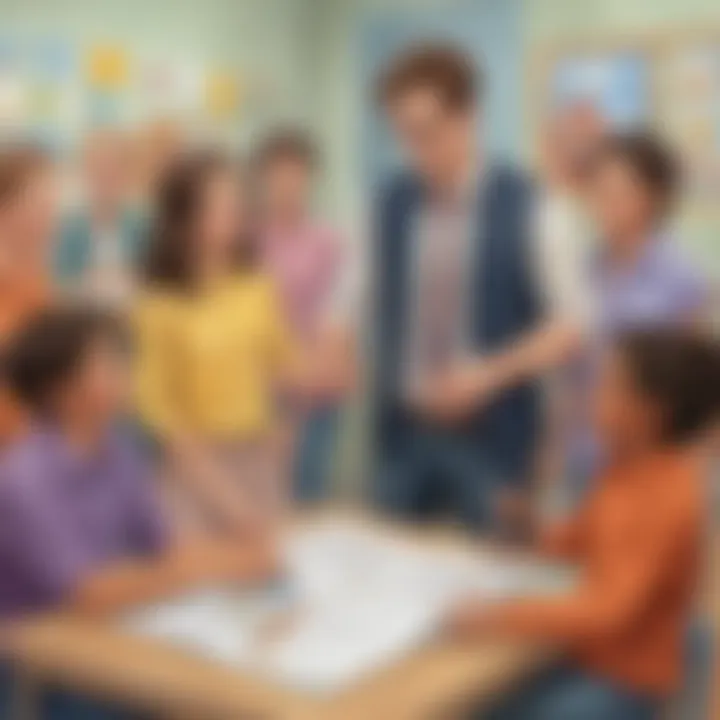 Engaging classroom activity showcasing pronoun usage