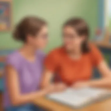 Visual representation of a sentence highlighting pronouns