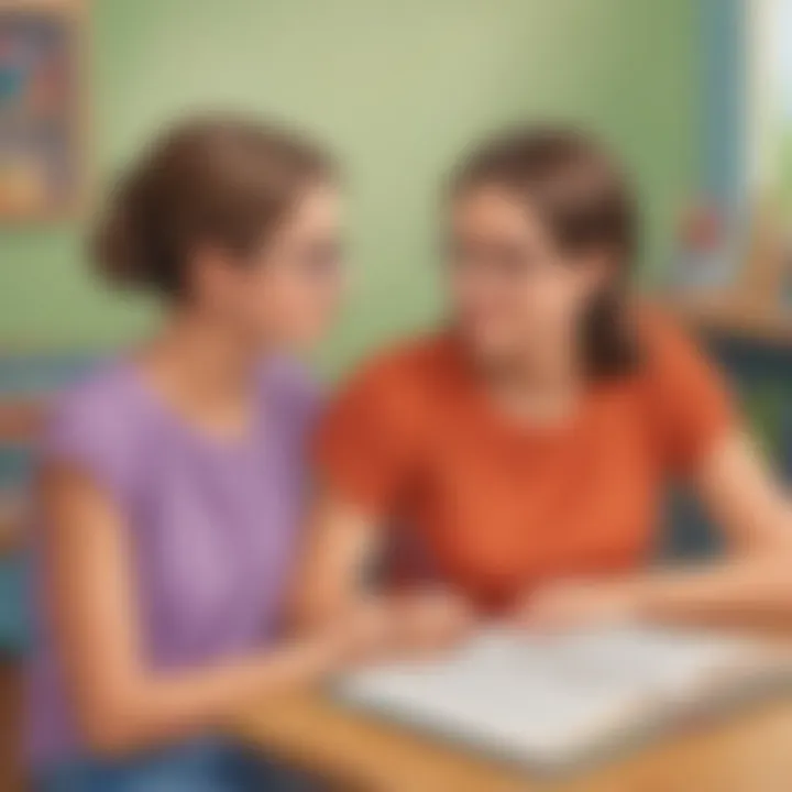Visual representation of a sentence highlighting pronouns