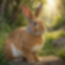 Majestic Pet Rabbit in a Natural Setting