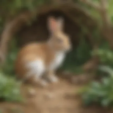 Rabbit Habitat with Enrichment Features Rabbit Habitat with Enrichment Features
