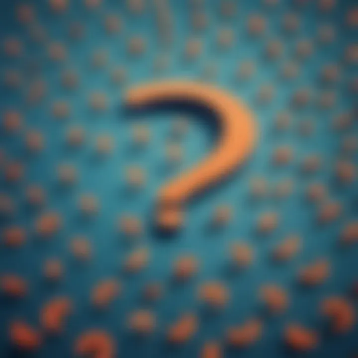 Punctuation marks floating in a sea of words