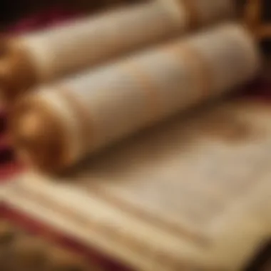 Illustration of Purim Megillah Scroll