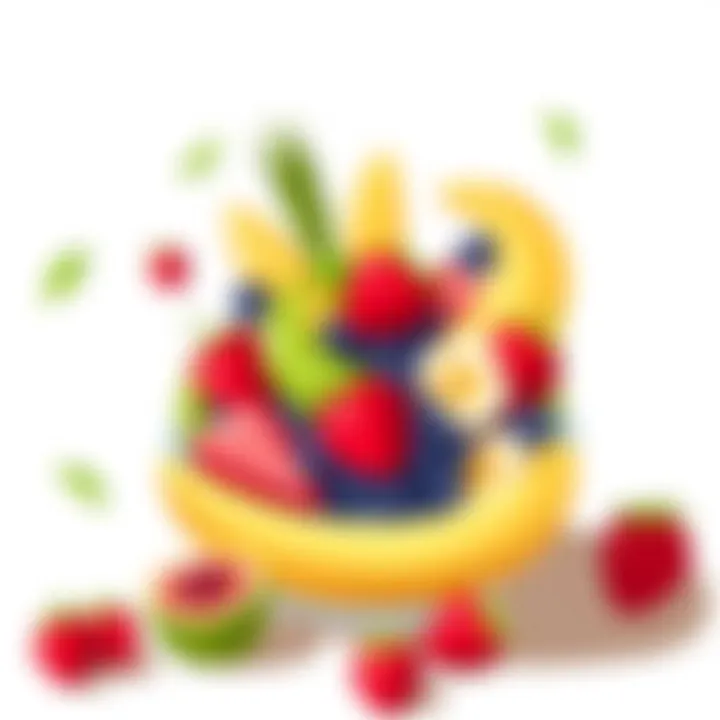 A creative fruit arrangement that doubles as a centerpiece.