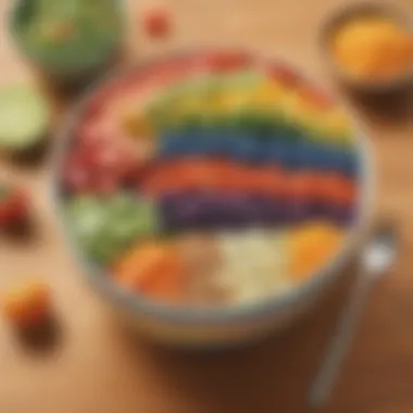 Nutritious Lunch Option for Educators - Rainbow Bliss Bowl