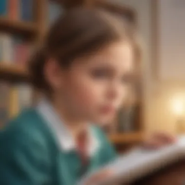 Making Predictions in Learning Close-up of a student predicting outcomes during a reading session