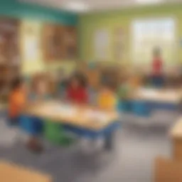 Classroom environment promoting positive behavior