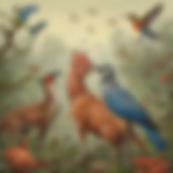 An infographic showcasing unique mating rituals of various species