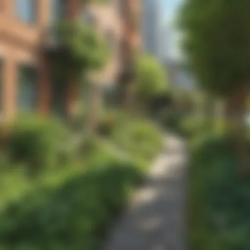 Lush Greenery in Urban Setting