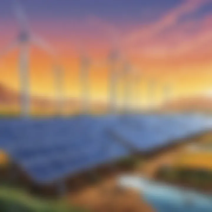 Illustration of renewable energy sources