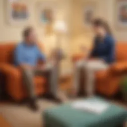 Therapist engaging in cognitive behavioral therapy