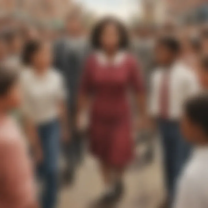Ruby Bridges with Supporters
