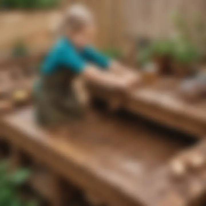 Sensory Experience in Mud Kitchen