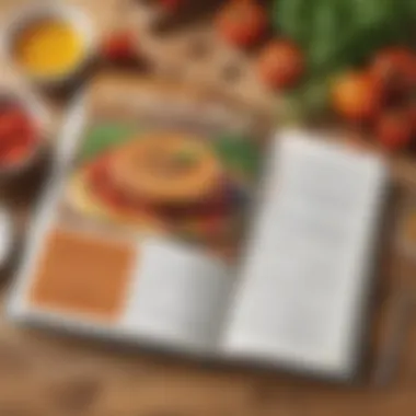 Illustration of sharing recipe book digitally