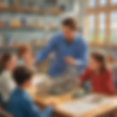 Young learners participating in a physics demonstration