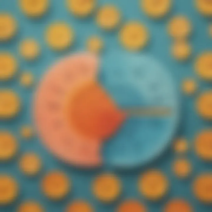 Illustration depicting the concept of simplifying fractions derived from decimals