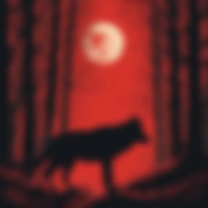 Sinister Wolf Silhouette