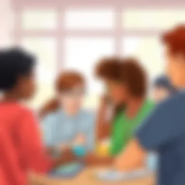 Interactive group activity enhancing social skills