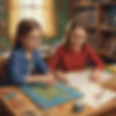 Interactive math game promoting learning