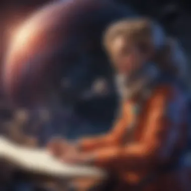Galactic Discoveries by a Notable Scientist Space Exploration Concept Art