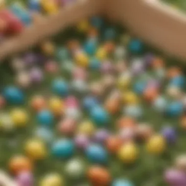 Sparkling Easter Egg Hunt Sensory Bin