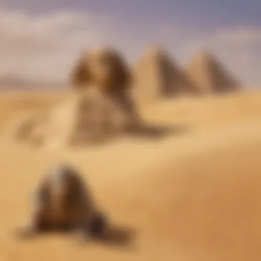 Sphinx Enigma in Sand Dunes