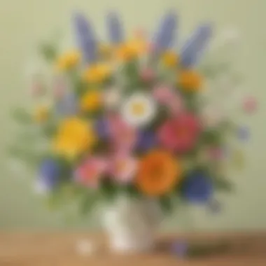 Spring Flower Bouquet Craft