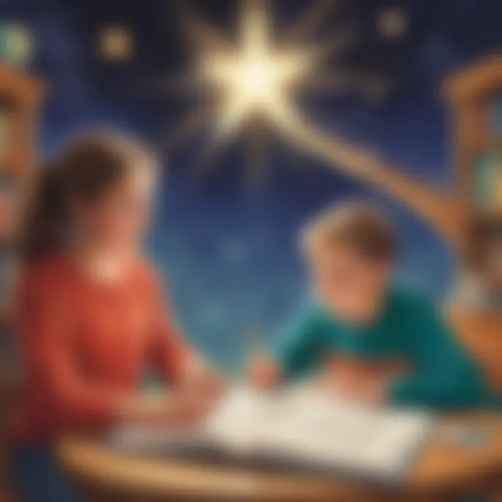 Illustration depicting the connection between star phonics and literacy skills