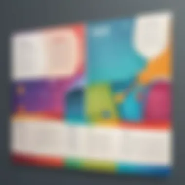 Vibrant Academic Layout Colorful timeline template layout for academic use