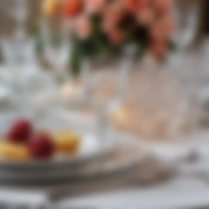 Stylish Table Setting with Crystal Glassware