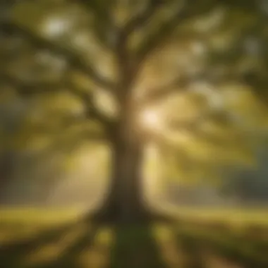 Sunlight Filtering Through Oak Tree Canopy Sunlight Filtering Through Oak Tree Canopy