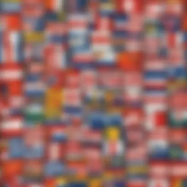 Symbolic Flag Emblems Reflecting National Identity