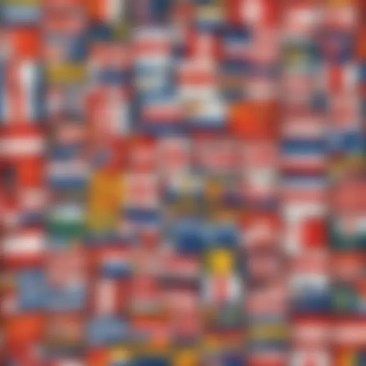 Symbolic Flag Emblems Reflecting National Identity