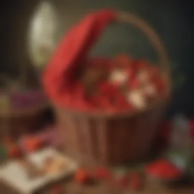 Symbolic Red Riding Hood Basket