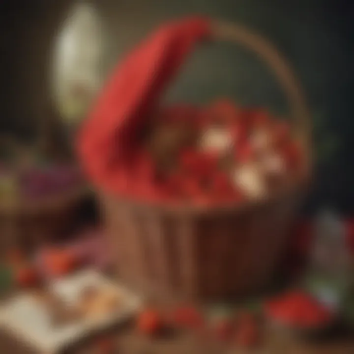 Symbolic Red Riding Hood Basket