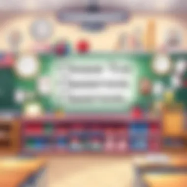 Innovative classroom decor showcasing appreciation for teachers