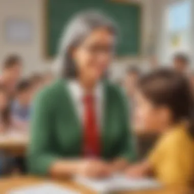Emotional Impact of Gratitude on Teacher's Day Ecard depicting the emotional impact of gratitude towards teachers, with symbolic imagery